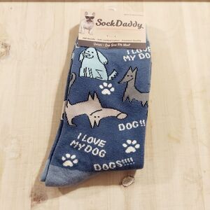 Sock Daddy I love my dog socks One size fits most